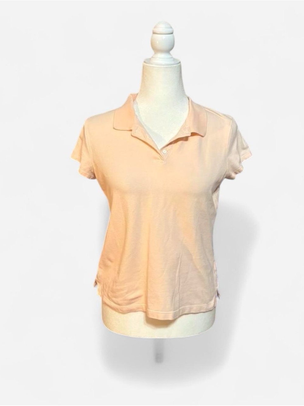 Women’s Peach Polo Shirt - Classic Short Sleeve